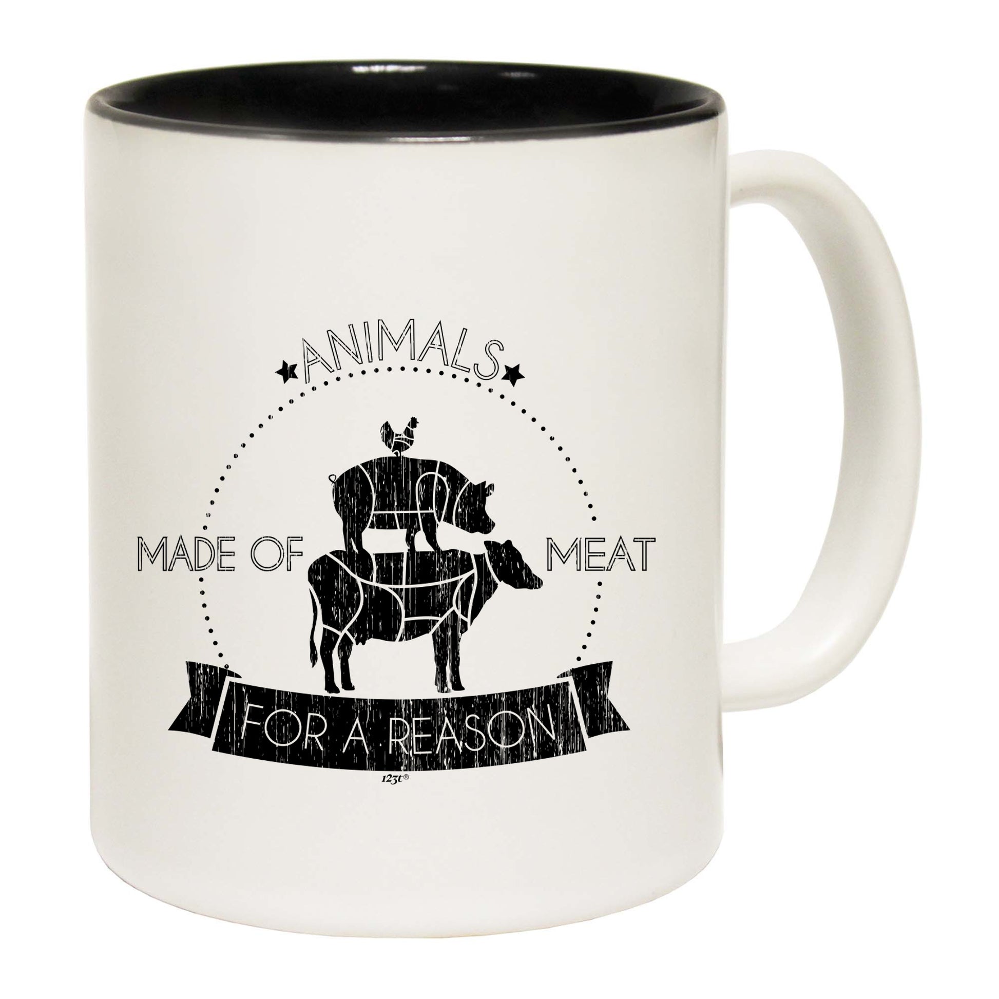 Animals Made Of Meat For A Reason - Funny Coffee Mug