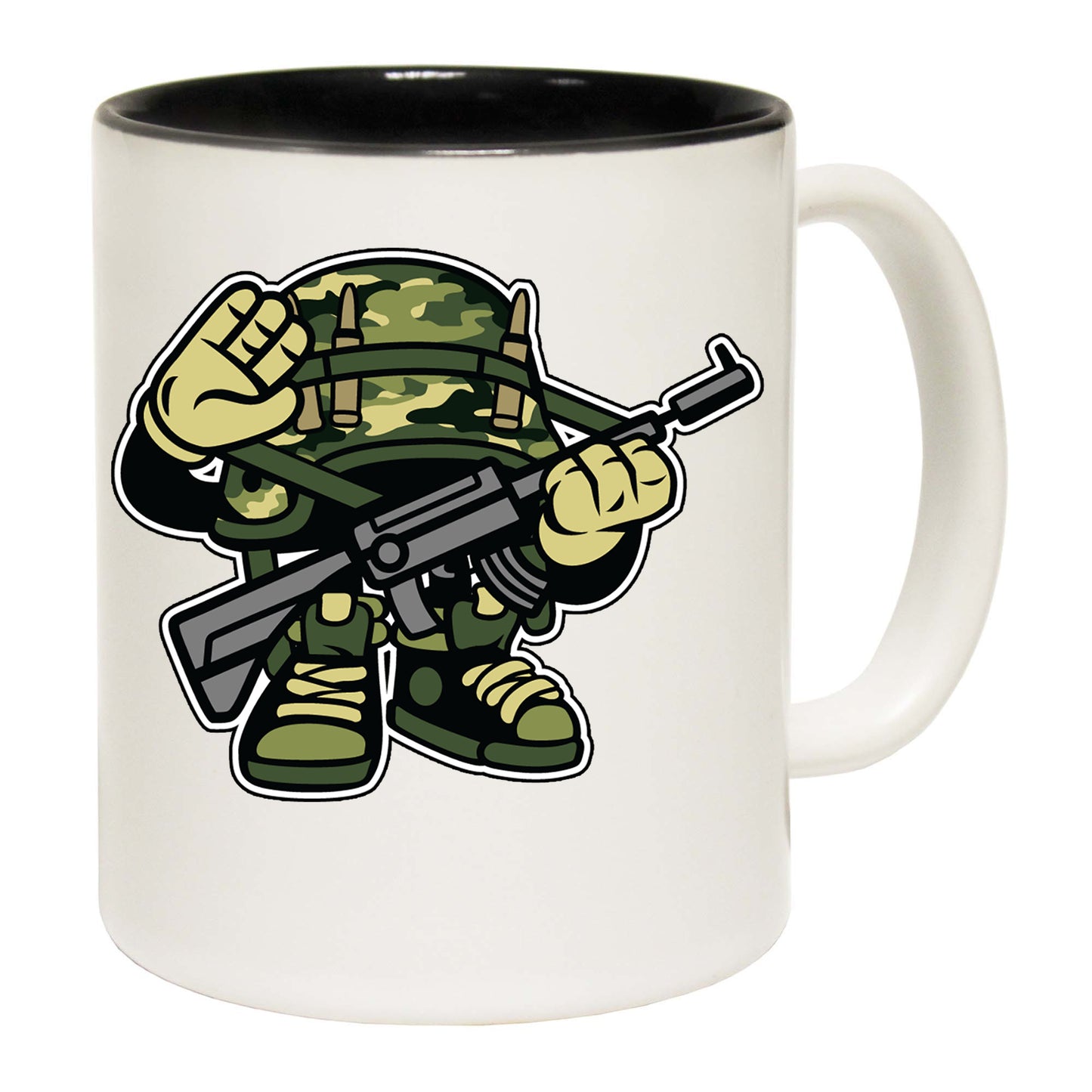 Soldier Cartoon Army - Funny Coffee Mug