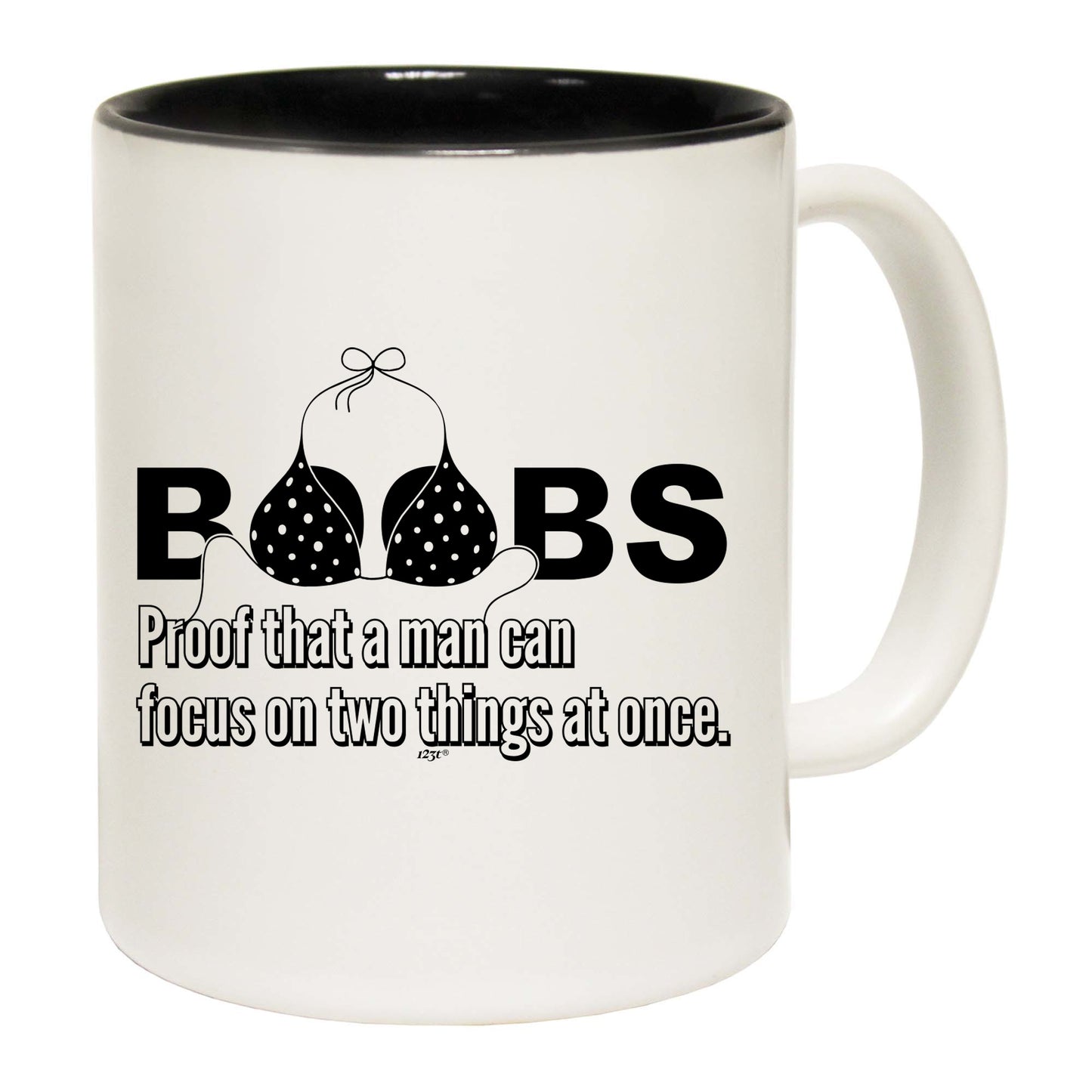 B  Bs Proof That A Man Can Focus - Funny Coffee Mug