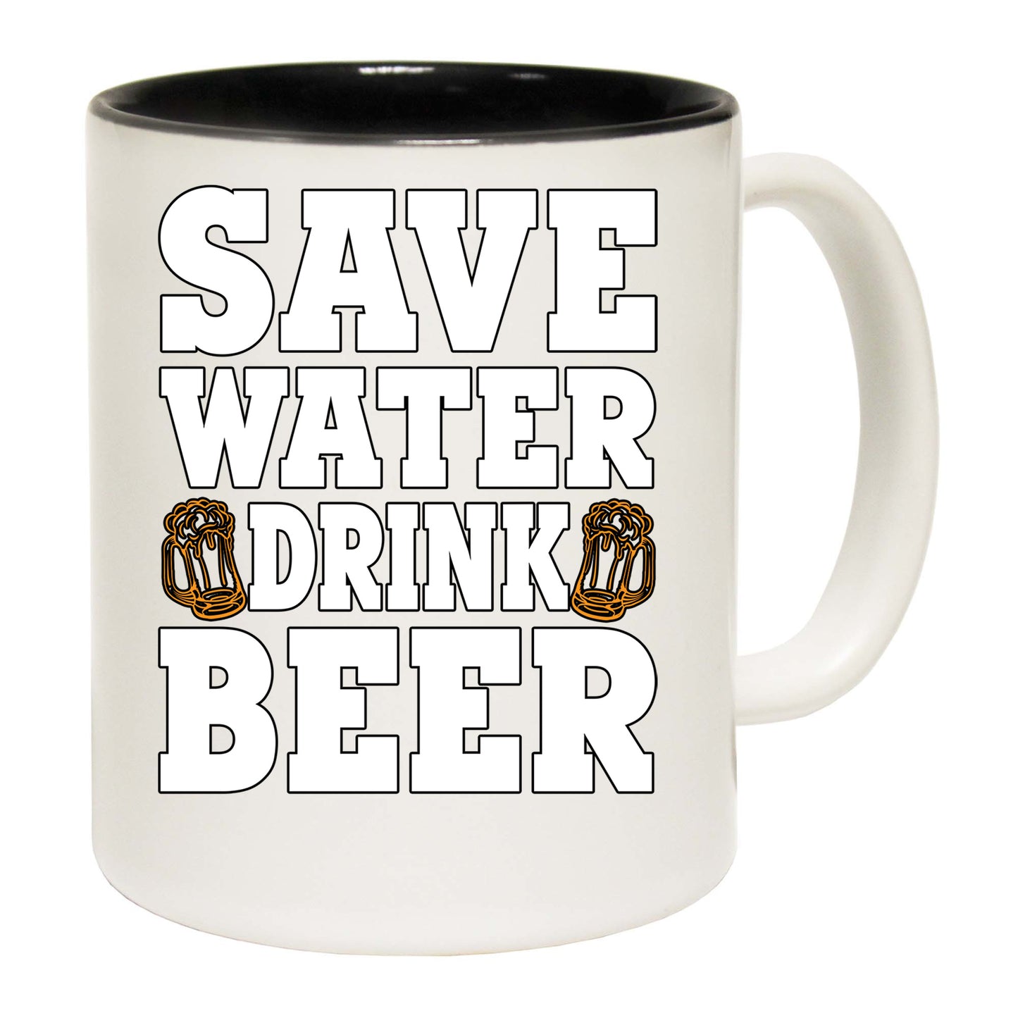 Save Water Drink Beer V2 Alcohol - Funny Coffee Mug