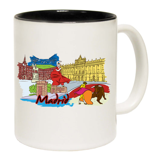 Madrid Spain Country Flag Destination - Funny Coffee Mug