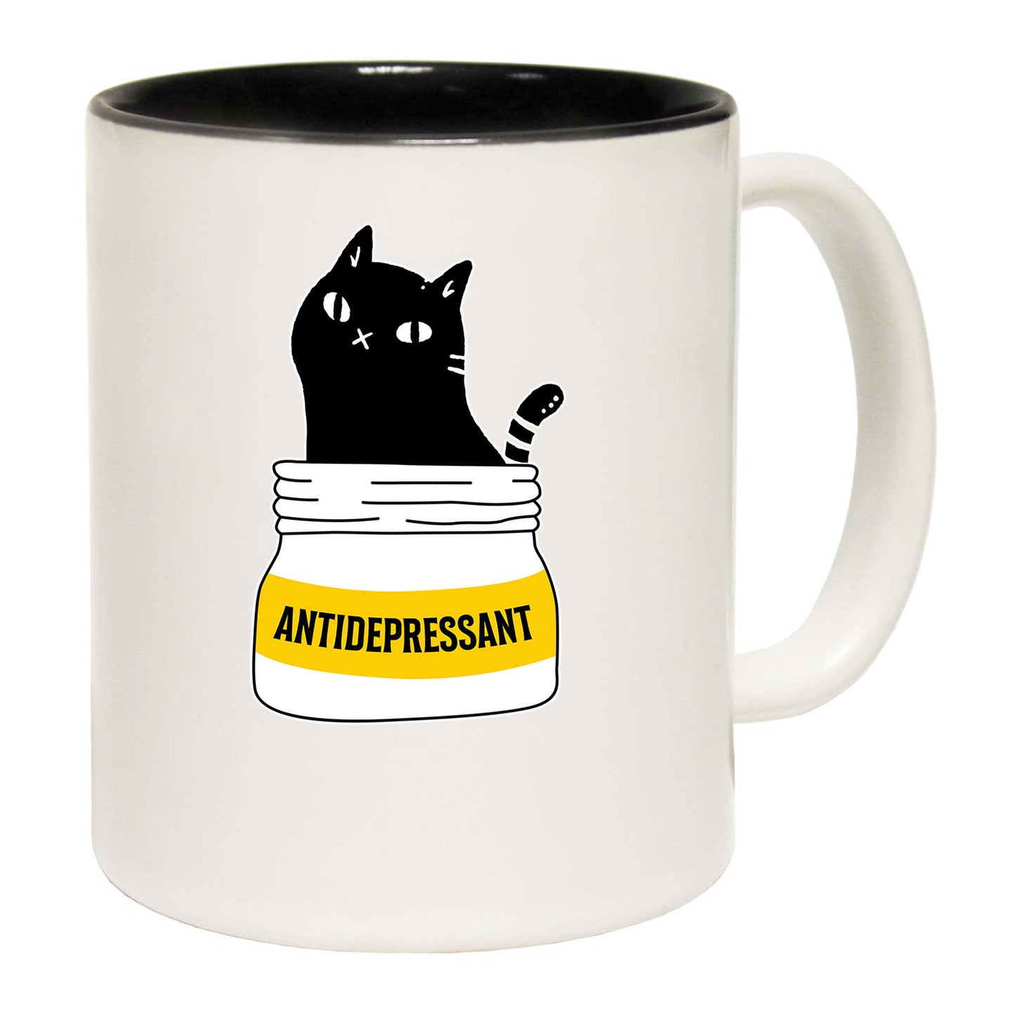 Antidepressant Love Cats Cat - Funny Coffee Mug