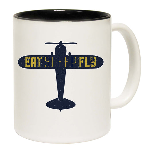 Eat Sleep Fly Plane Aviation - Funny Coffee Mug