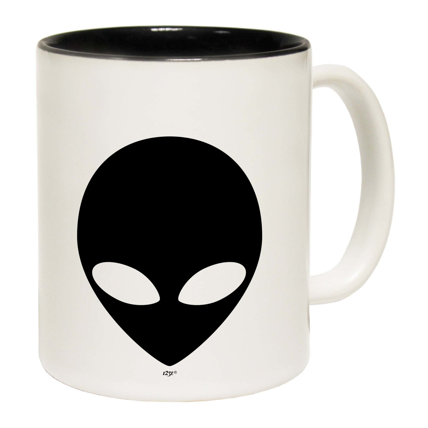 Alien Head White - Funny Coffee Mug