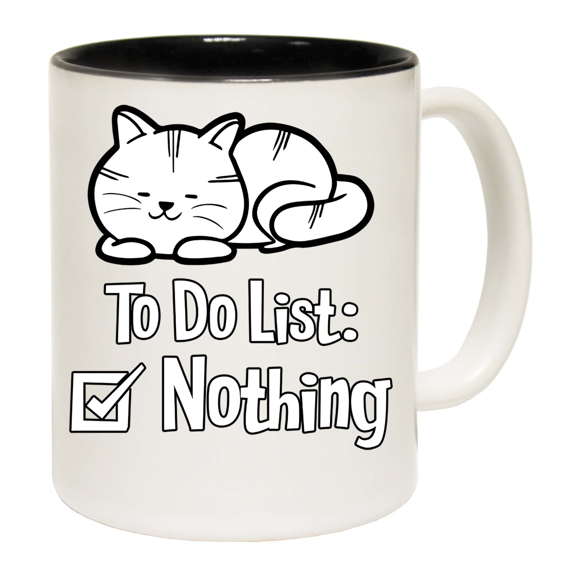 To Do List Nothing Cat Kitten Pussy Cats - Funny Coffee Mug