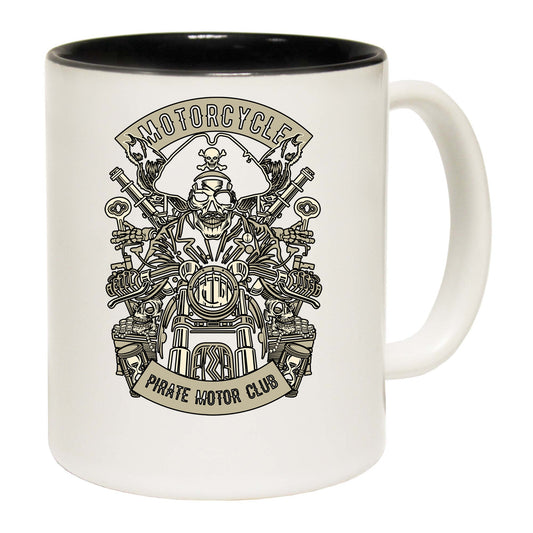 Pirate Motorcycle Club Motorbike - Funny Coffee Mug