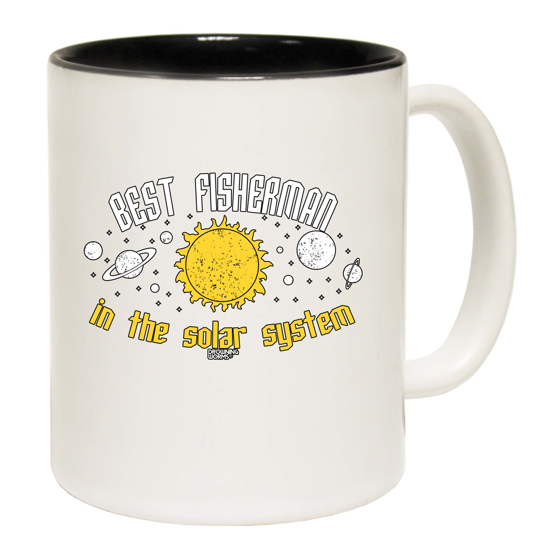 Dw Best Fisherman In The Solar System - Funny Coffee Mug