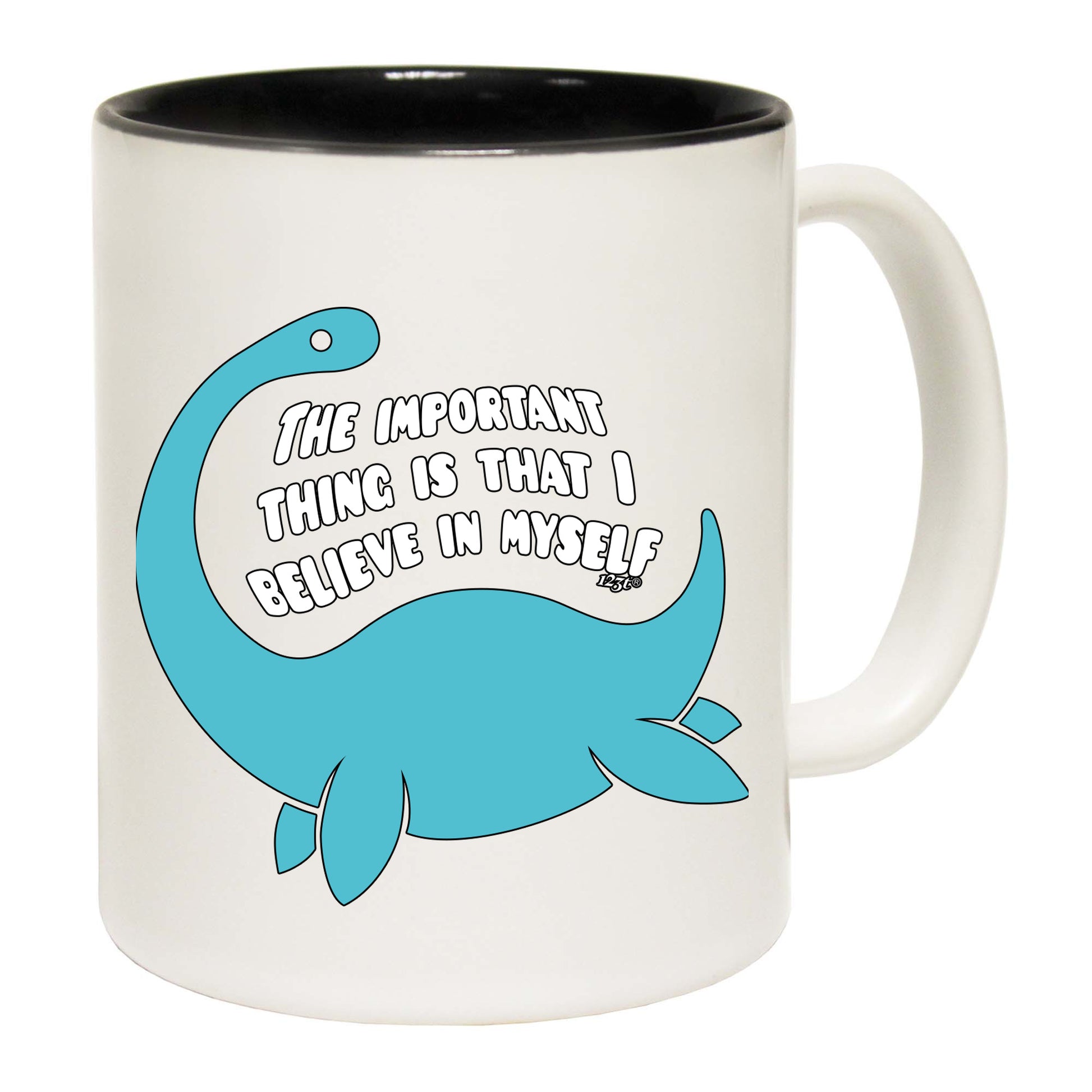 Believe In Myself Dinosaur - Funny Coffee Mug