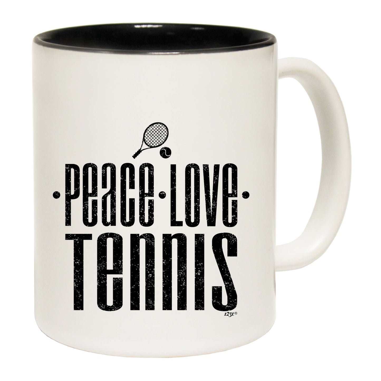 Peace Love Tennis - Funny Coffee Mug