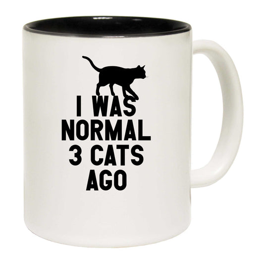 I Was Normal Three Cats Ago Cat - Funny Coffee Mug