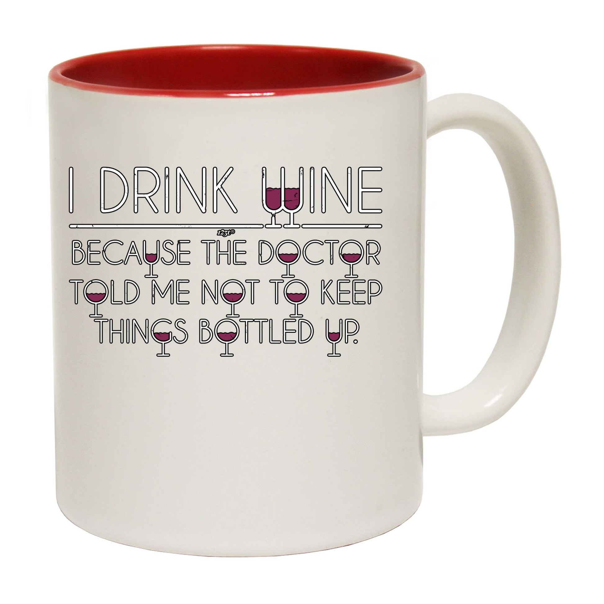 Drink Wine Doctor Bottled Up - Funny Coffee Mug