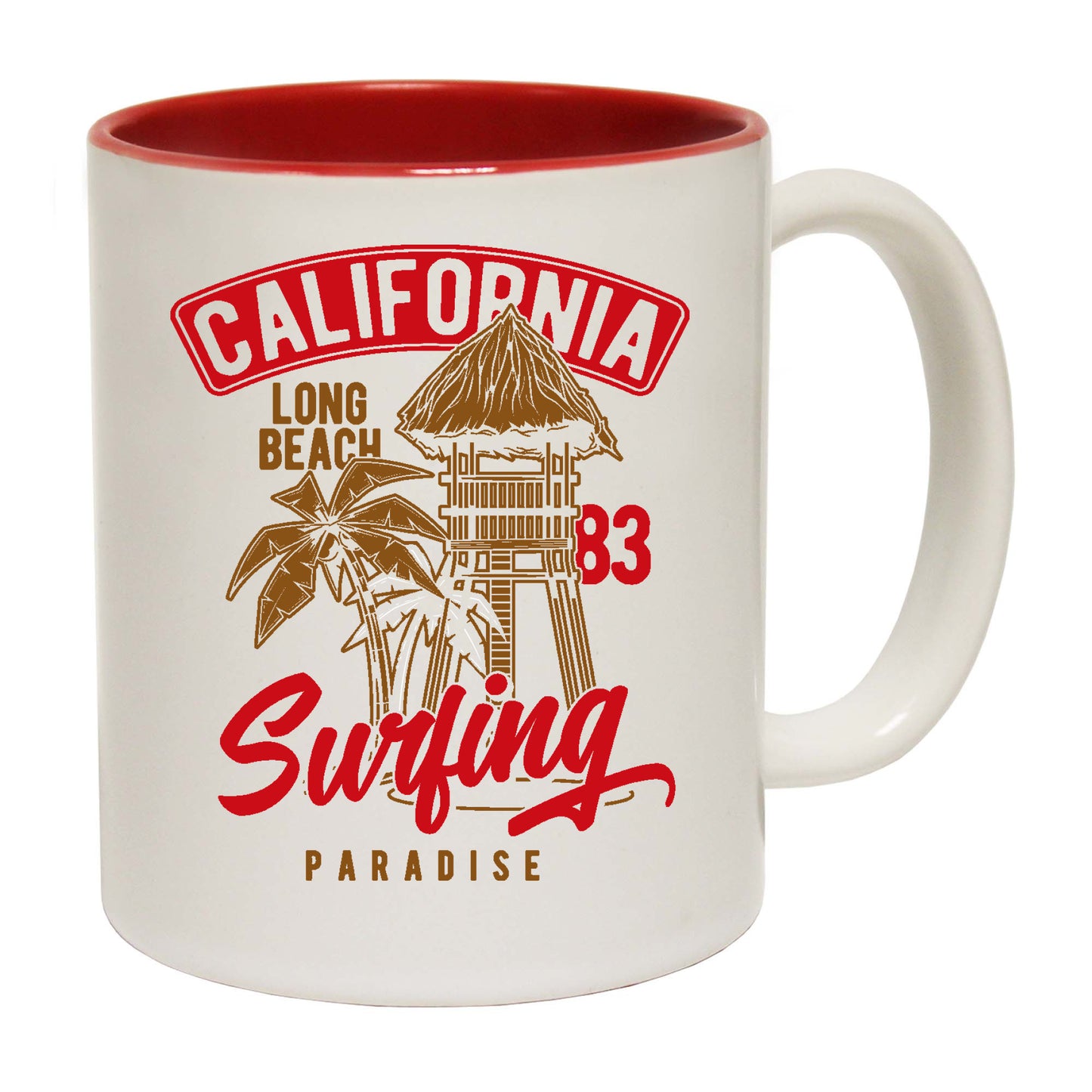 California Long Beach Surfing 83 - Funny Coffee Mug