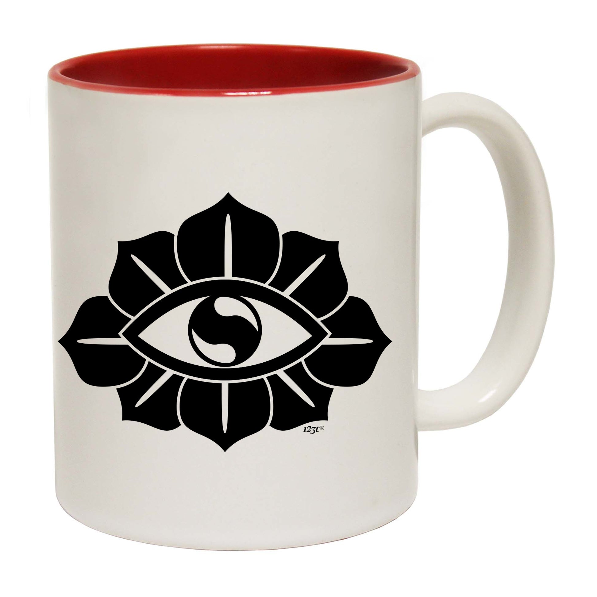 Festival Flower Eye White - Funny Coffee Mug