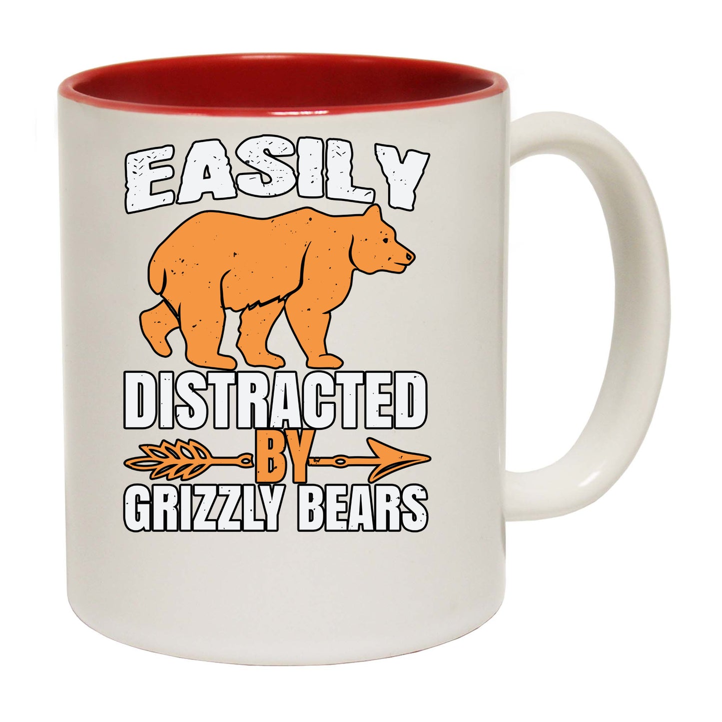 Bears Easily Distracted By Grizzly Bears - Funny Coffee Mug