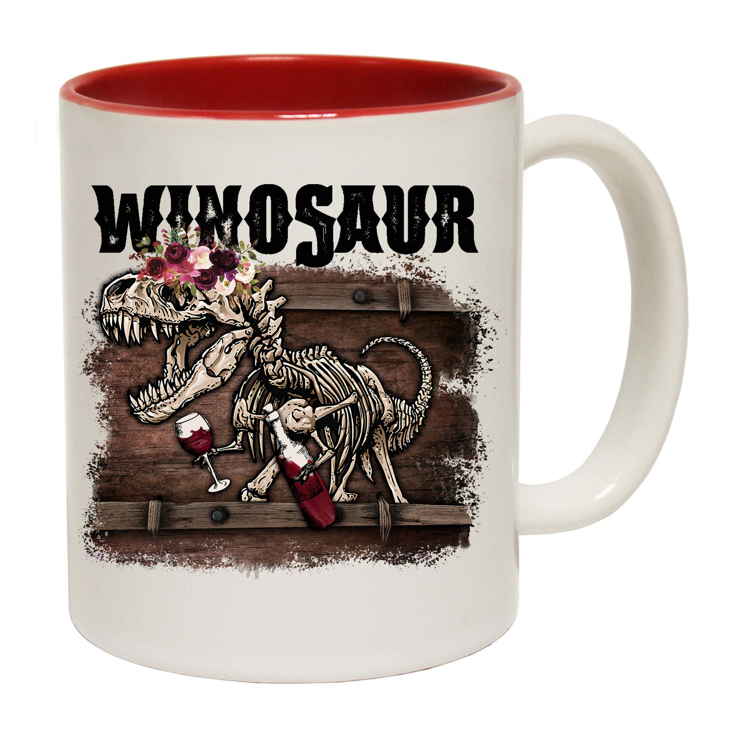 Winosaur Dinosaur Wine Drinking Alcohol - Funny Coffee Mug