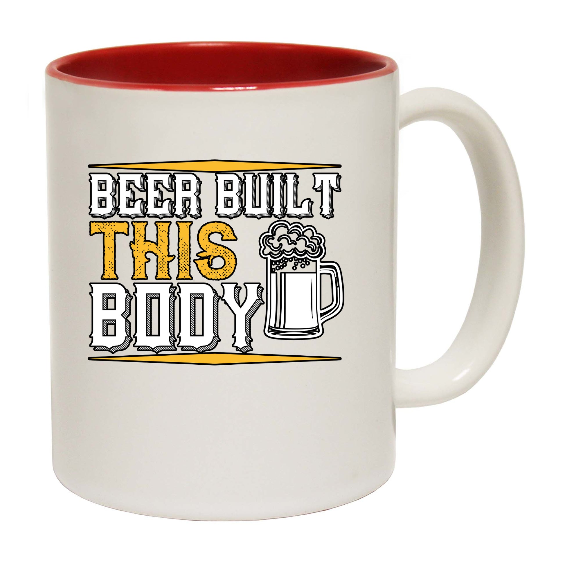 Beer Built This Body - Funny Coffee Mug