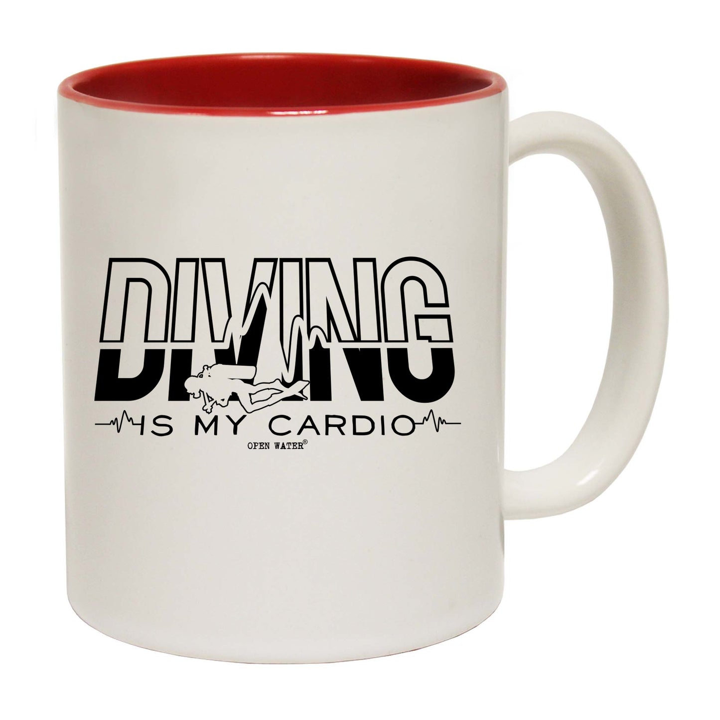 Ow Diving Is My Cardio - Funny Coffee Mug