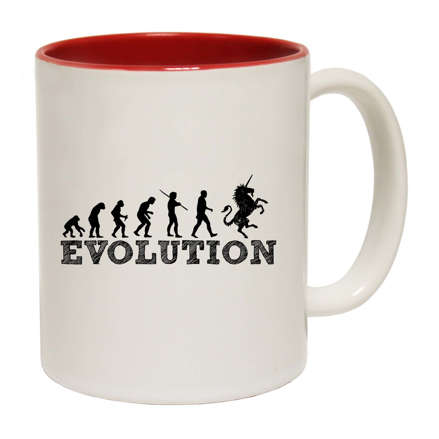 Evolution Unicorn - Funny Coffee Mug