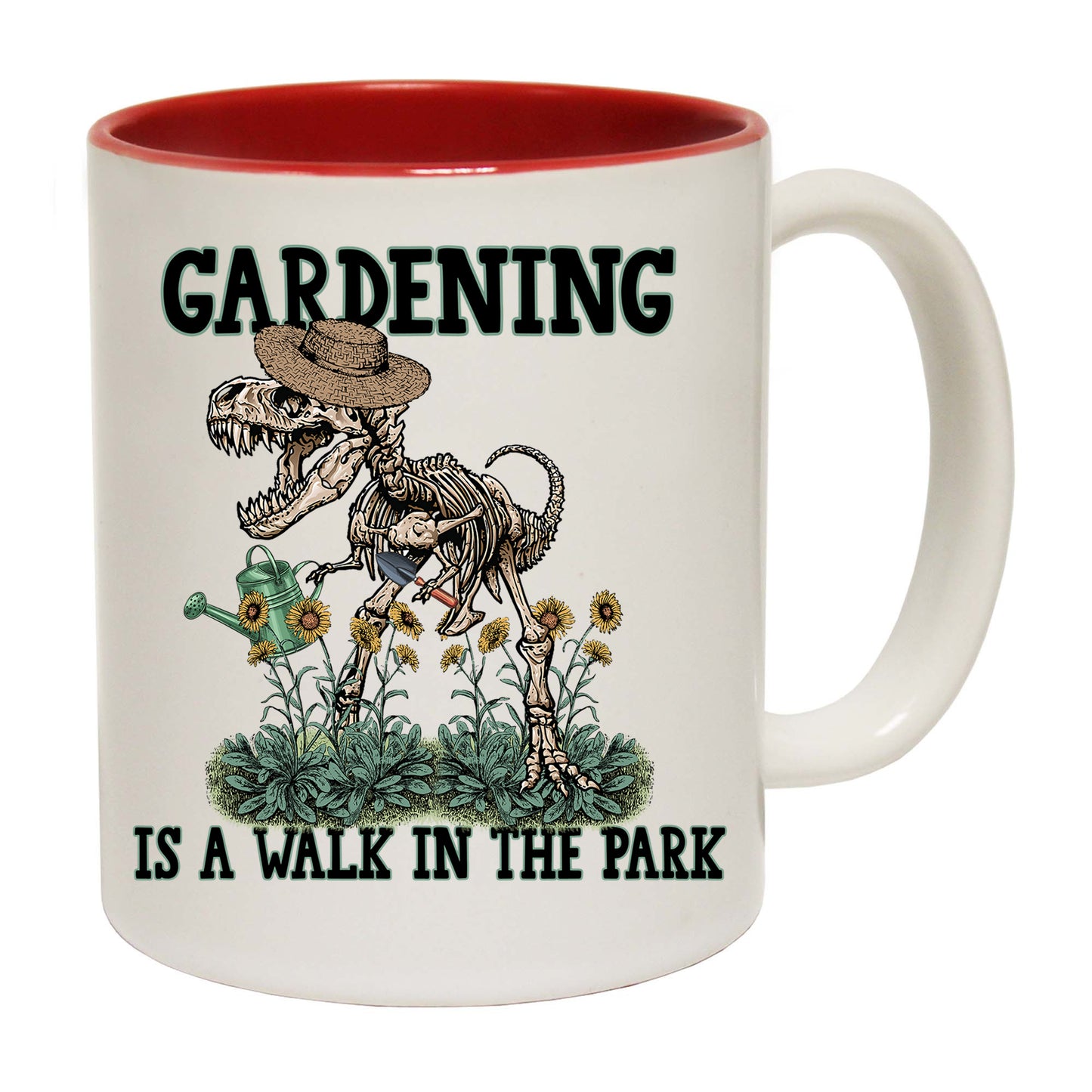 Gardening Is A Walk In The Park Dinosaur - Funny Coffee Mug