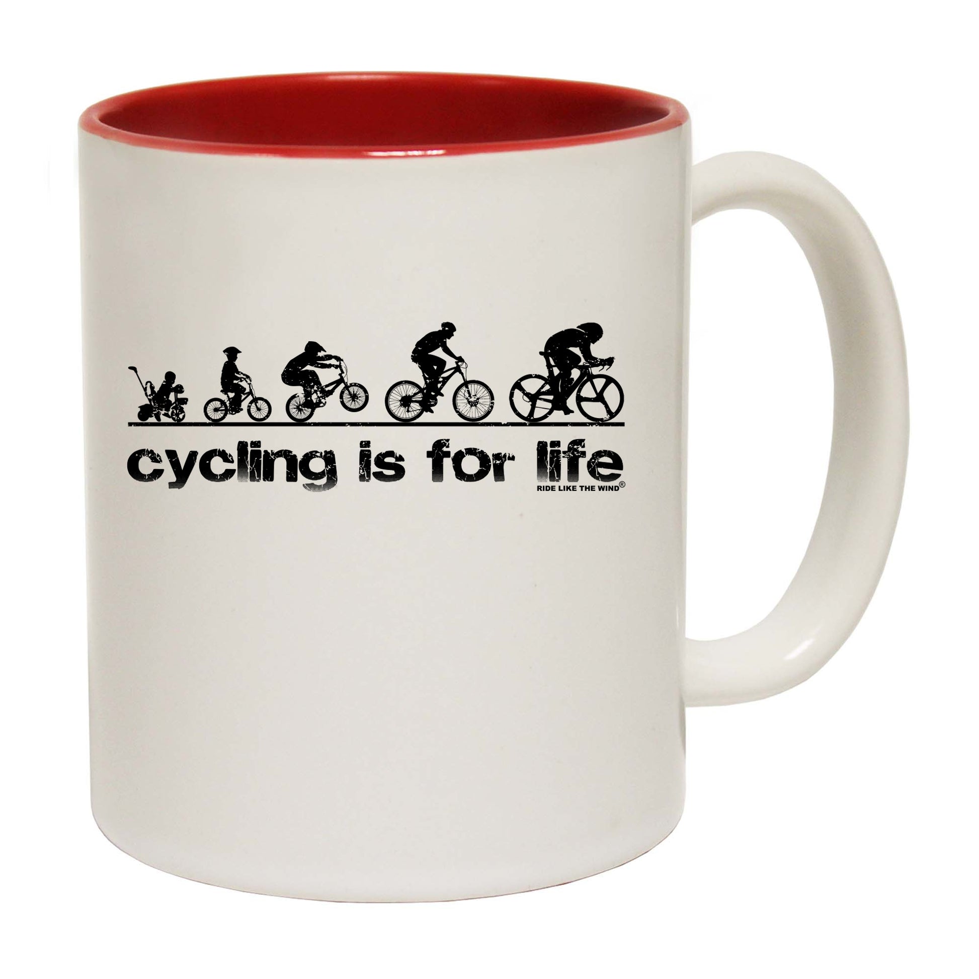 Rltw Cycling Is For Life - Funny Coffee Mug