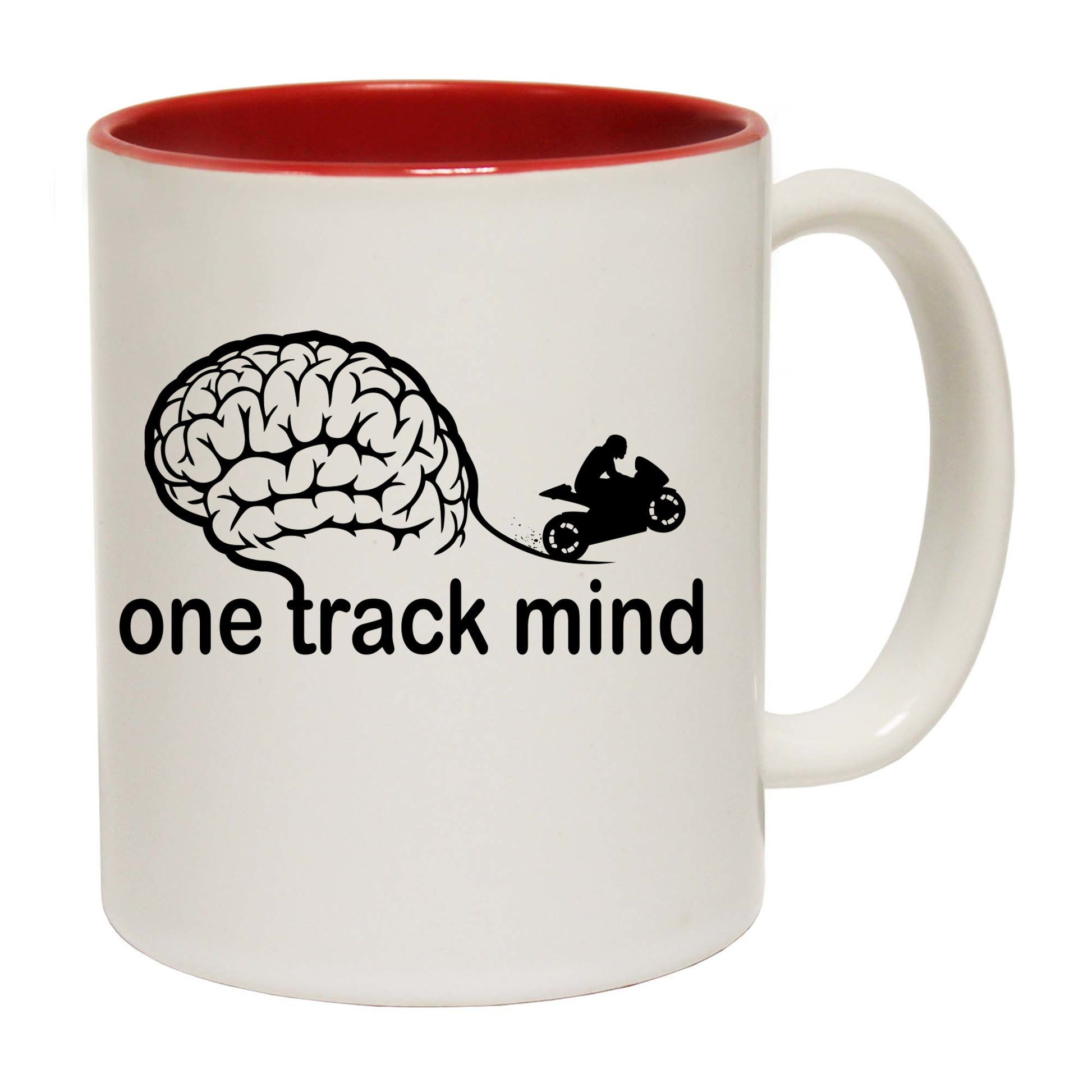 One Track Mind Superbike Motorbike - Funny Coffee Mug