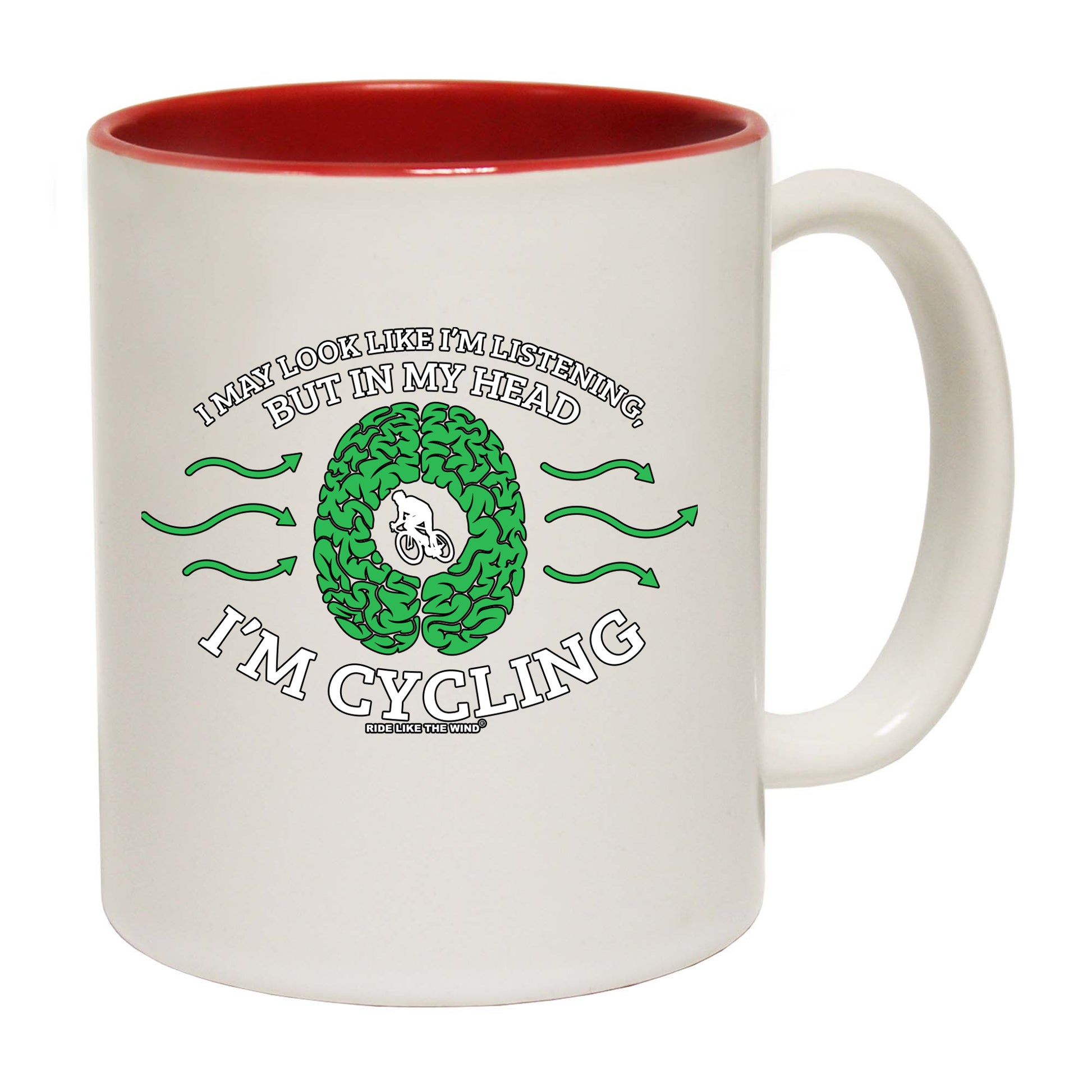 Rltw I May Look Like Im Listening Cycling - Funny Coffee Mug