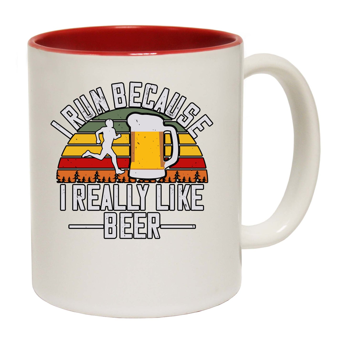 Beer I Run Because I Really Like Beer - Funny Coffee Mug