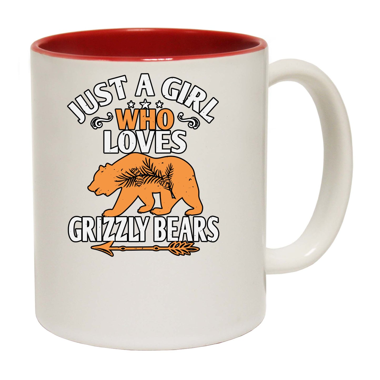 Just A Girl Who Loves Grizzly Bears - Funny Coffee Mug