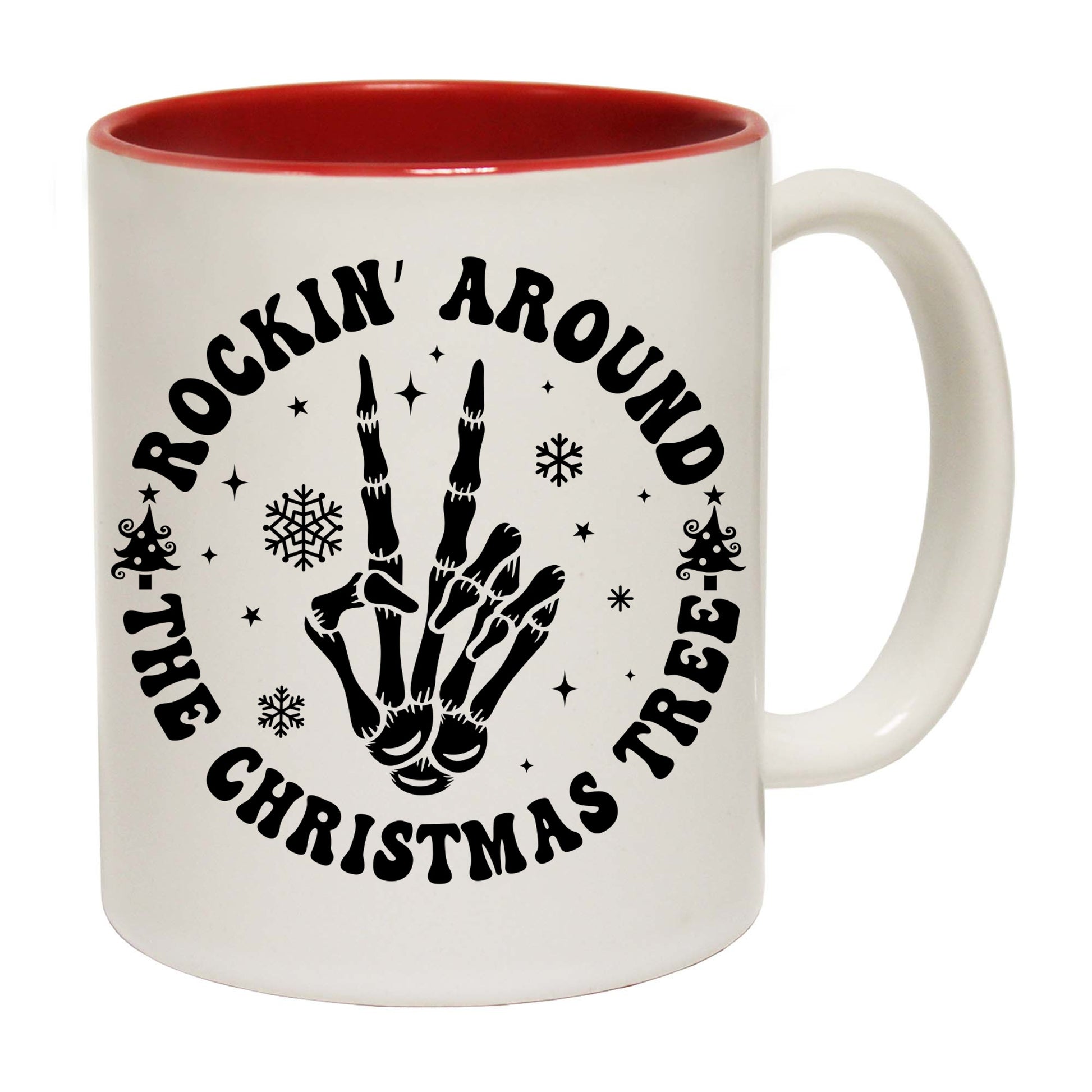 Christmas Rockin Around The Xmas Tree - Funny Coffee Mug