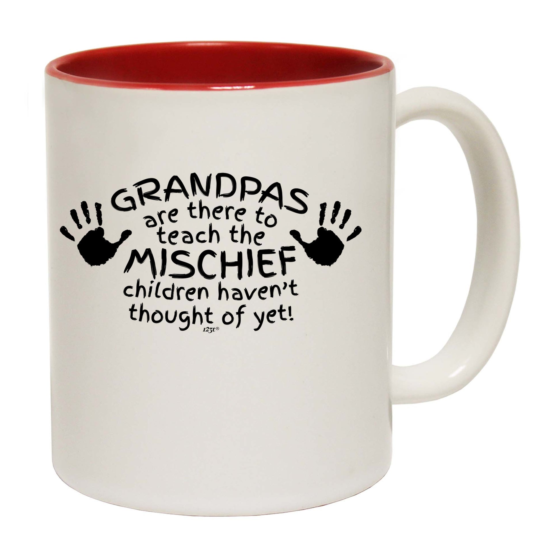 Grandpas Are There To Teach The Mischief - Funny Coffee Mug