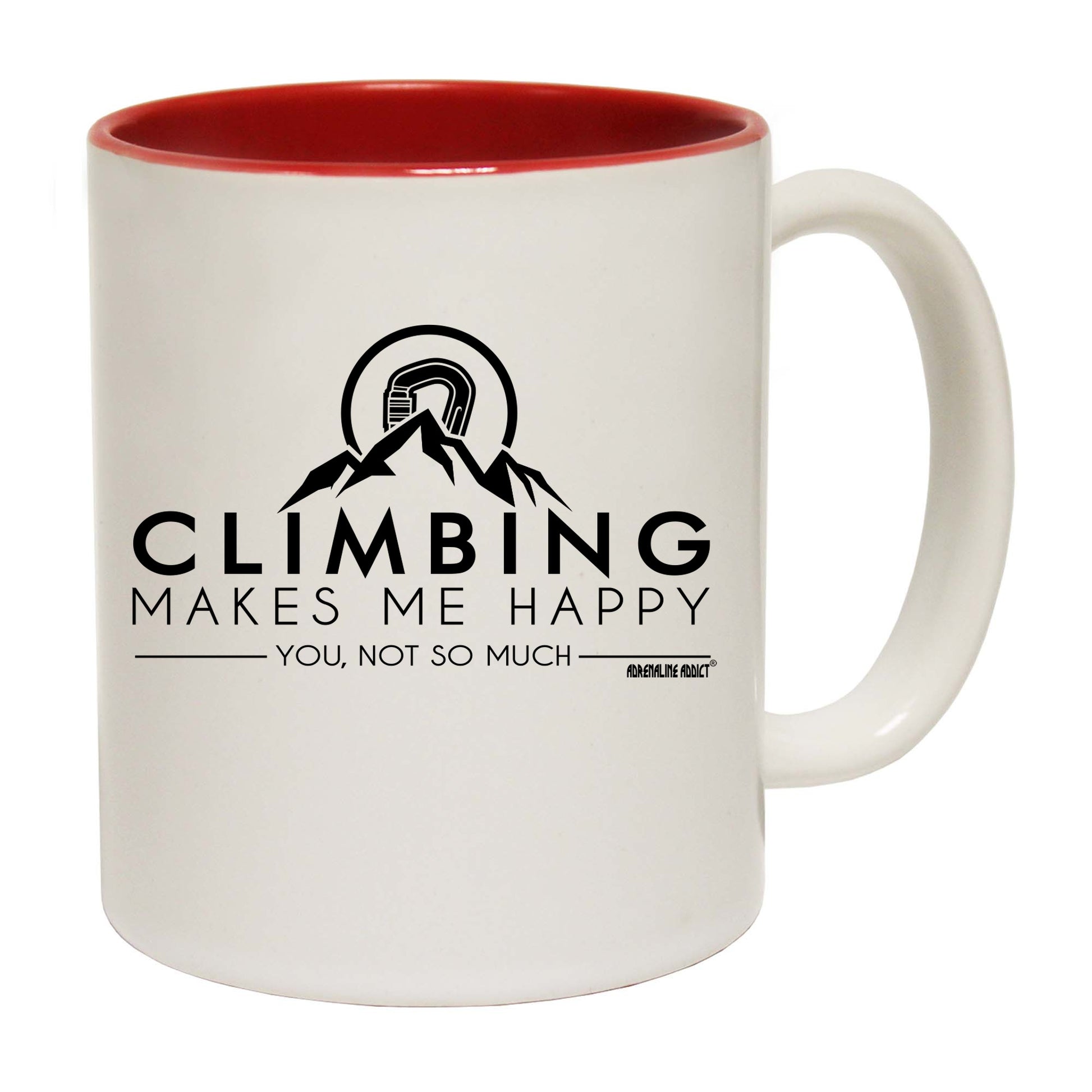 Aa Climbing Makes Me Happy - Funny Coffee Mug