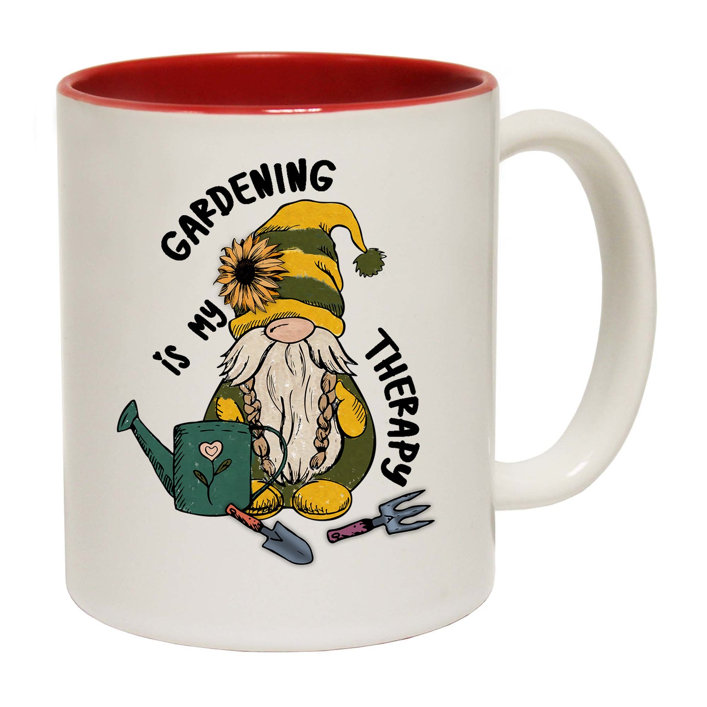 Gardening Is My Therapy Garden - Funny Coffee Mug