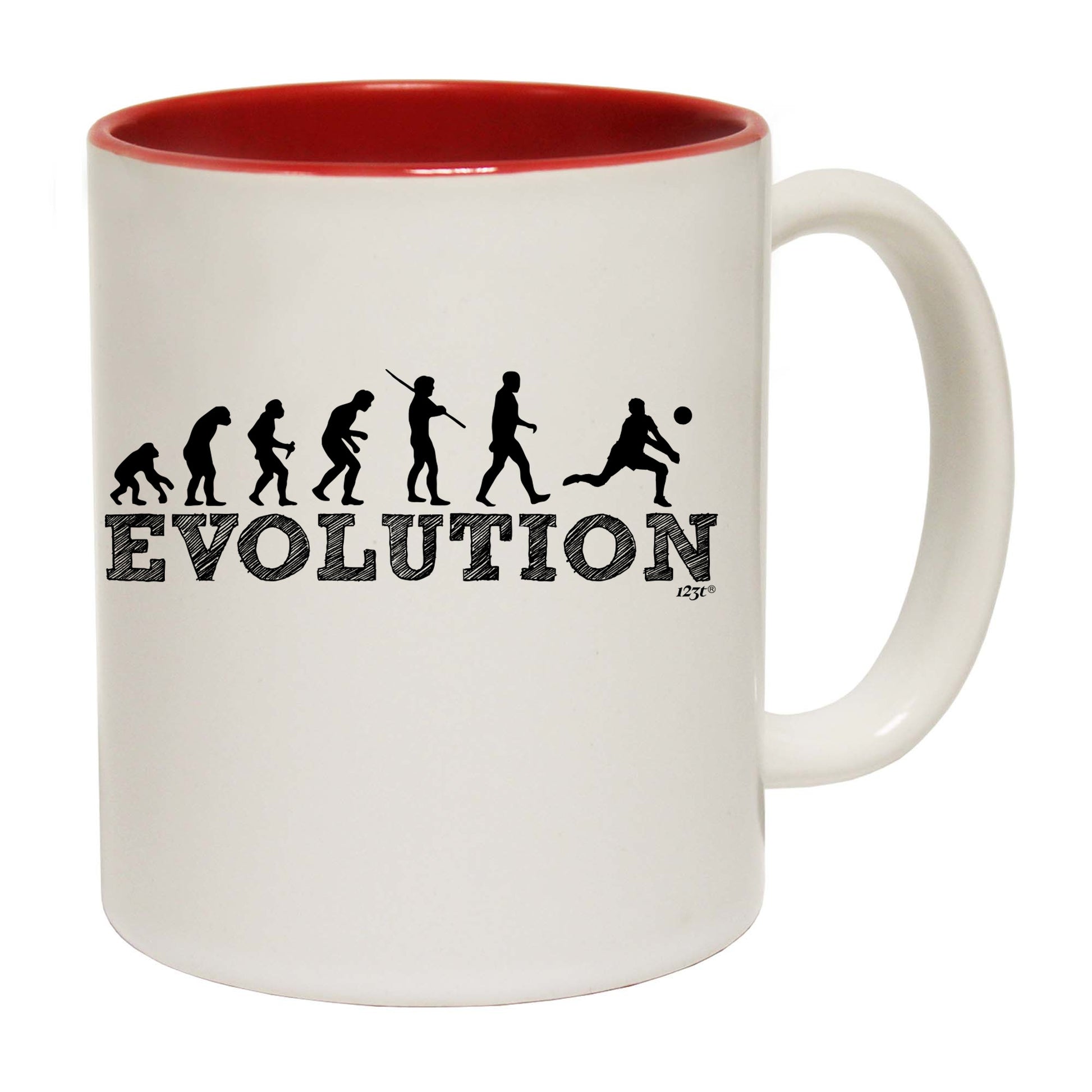 Evolution Volleyball - Funny Coffee Mug