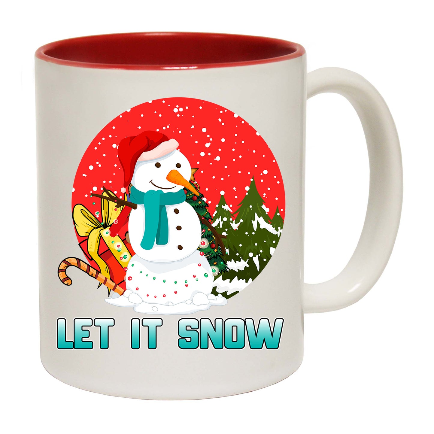 Let It Snow Frosty The Snowman Christmas Xmas - Funny Coffee Mug