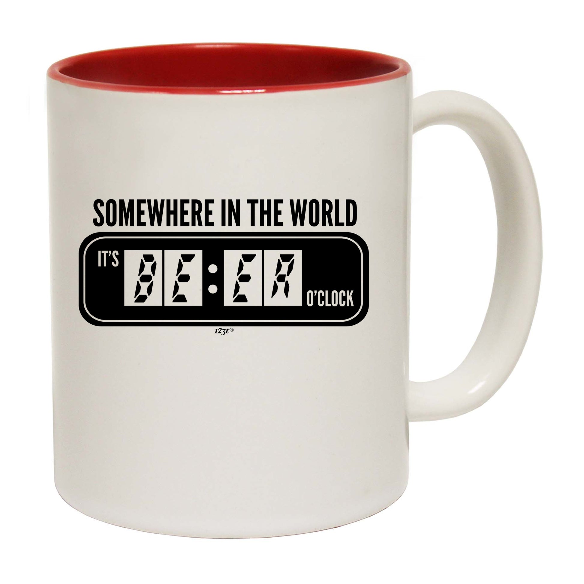 Somewhere In The World Its Beer Oclock - Funny Coffee Mug