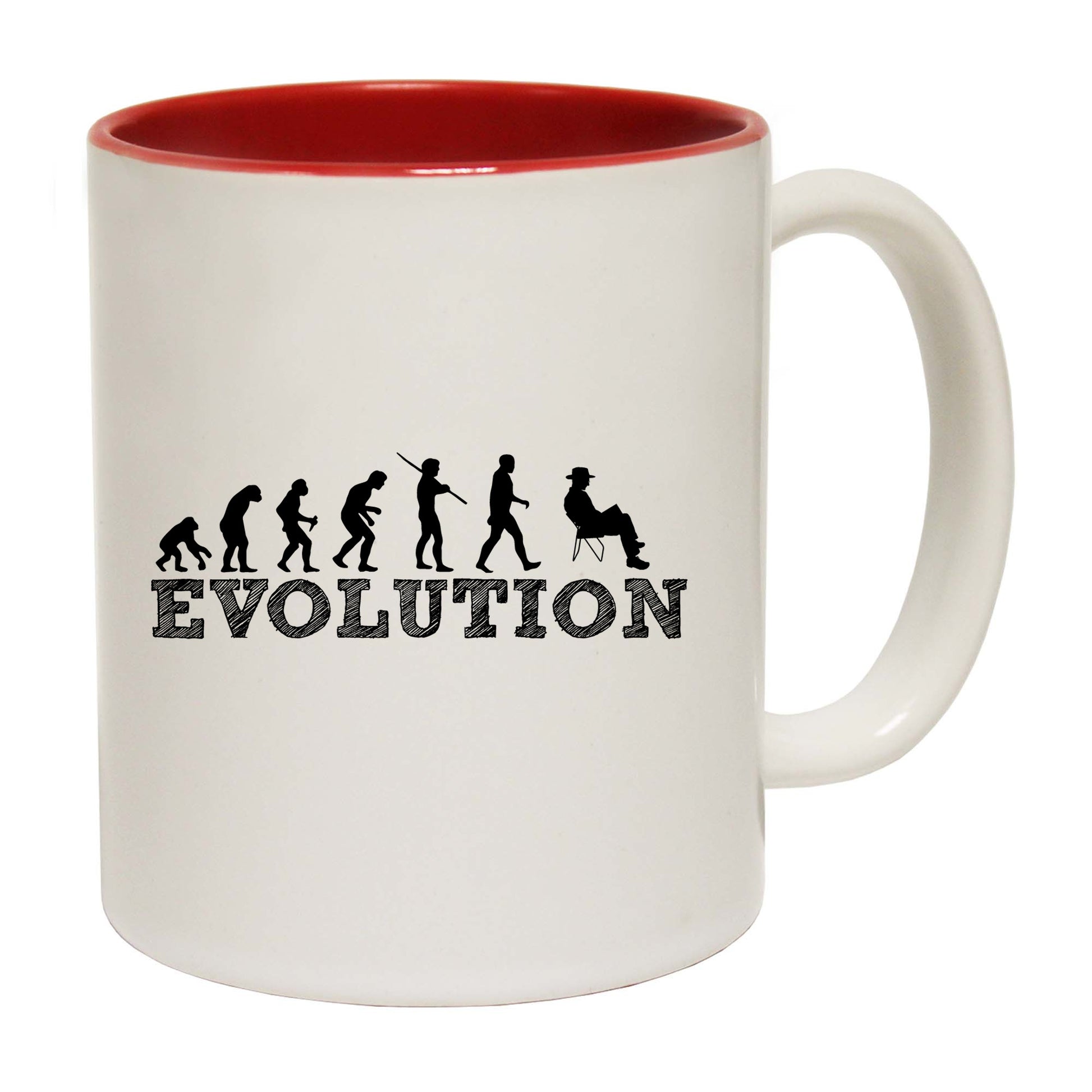 Evolution Retirement Lawn Chair - Funny Coffee Mug