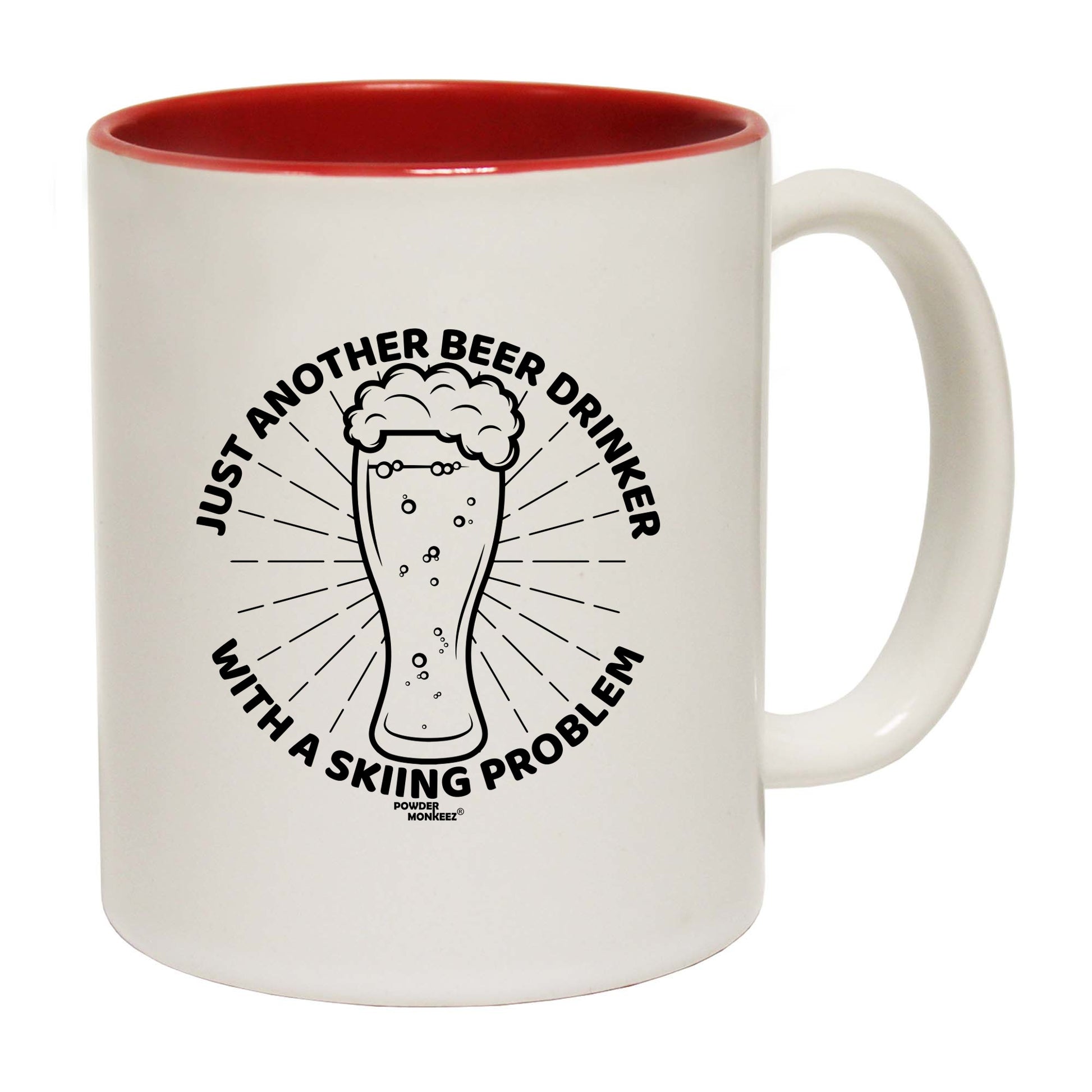 Pm Just Another Beer Drinker Skiing Problem - Funny Coffee Mug