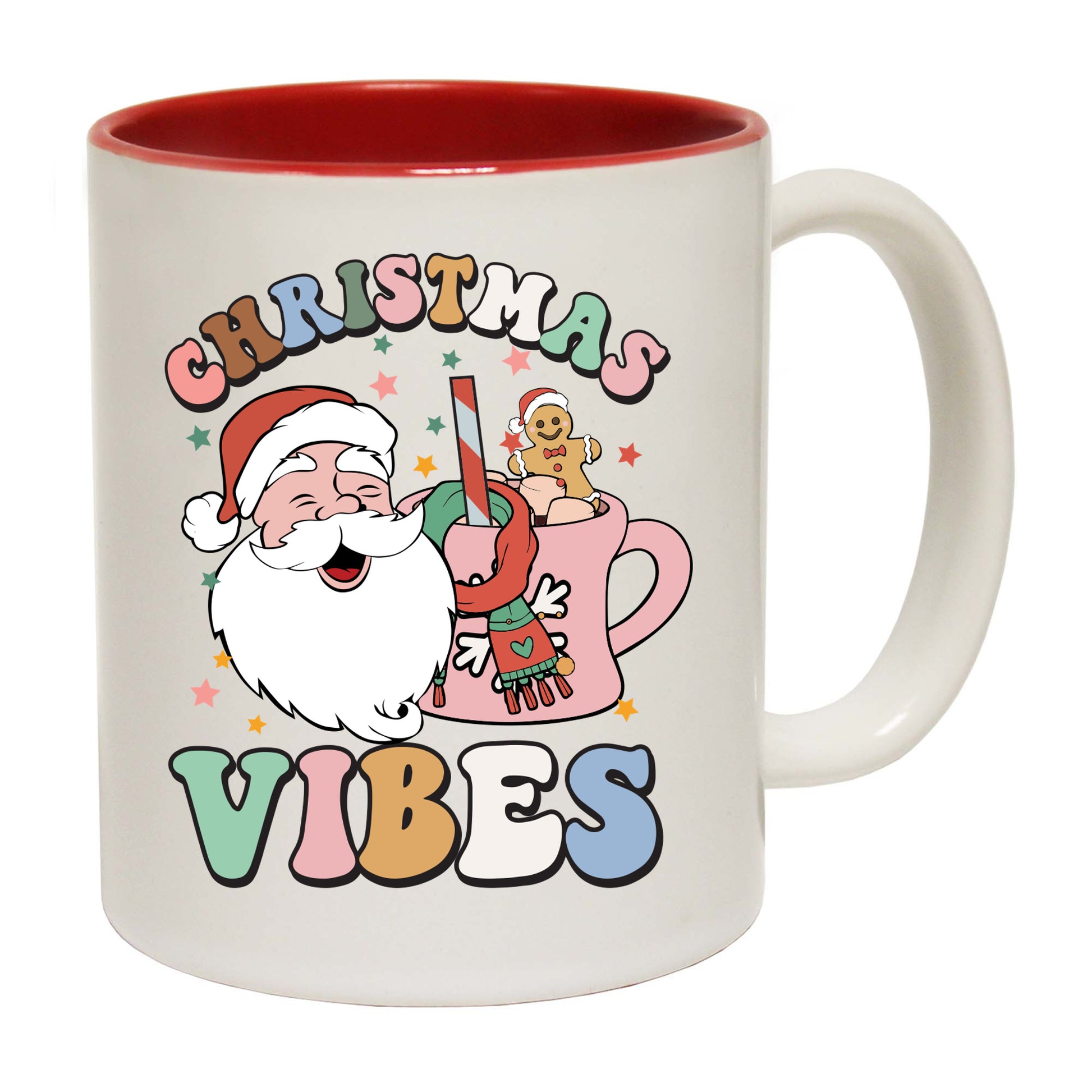 Retro Christmas Vibes - Funny Coffee Mug