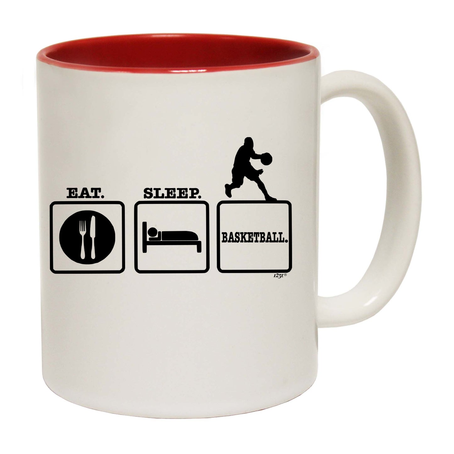 Eat Sleep Basketball - Funny Coffee Mug