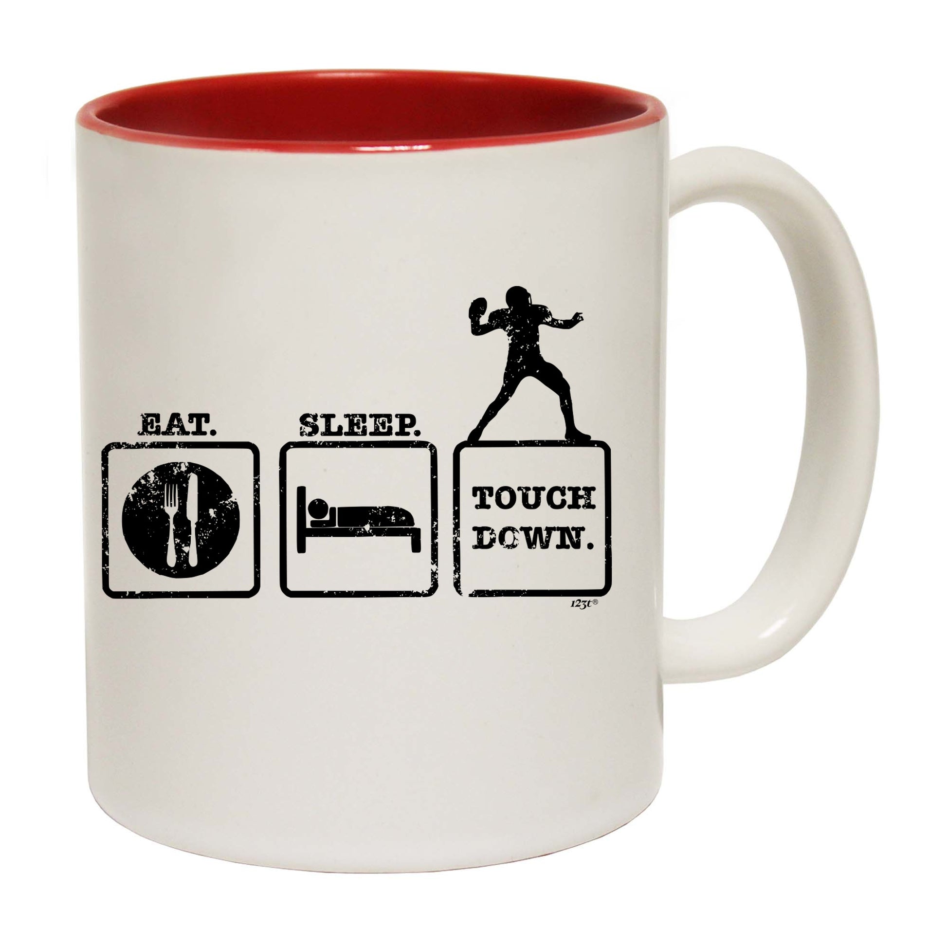 Eat Sleep Touchdown - Funny Coffee Mug