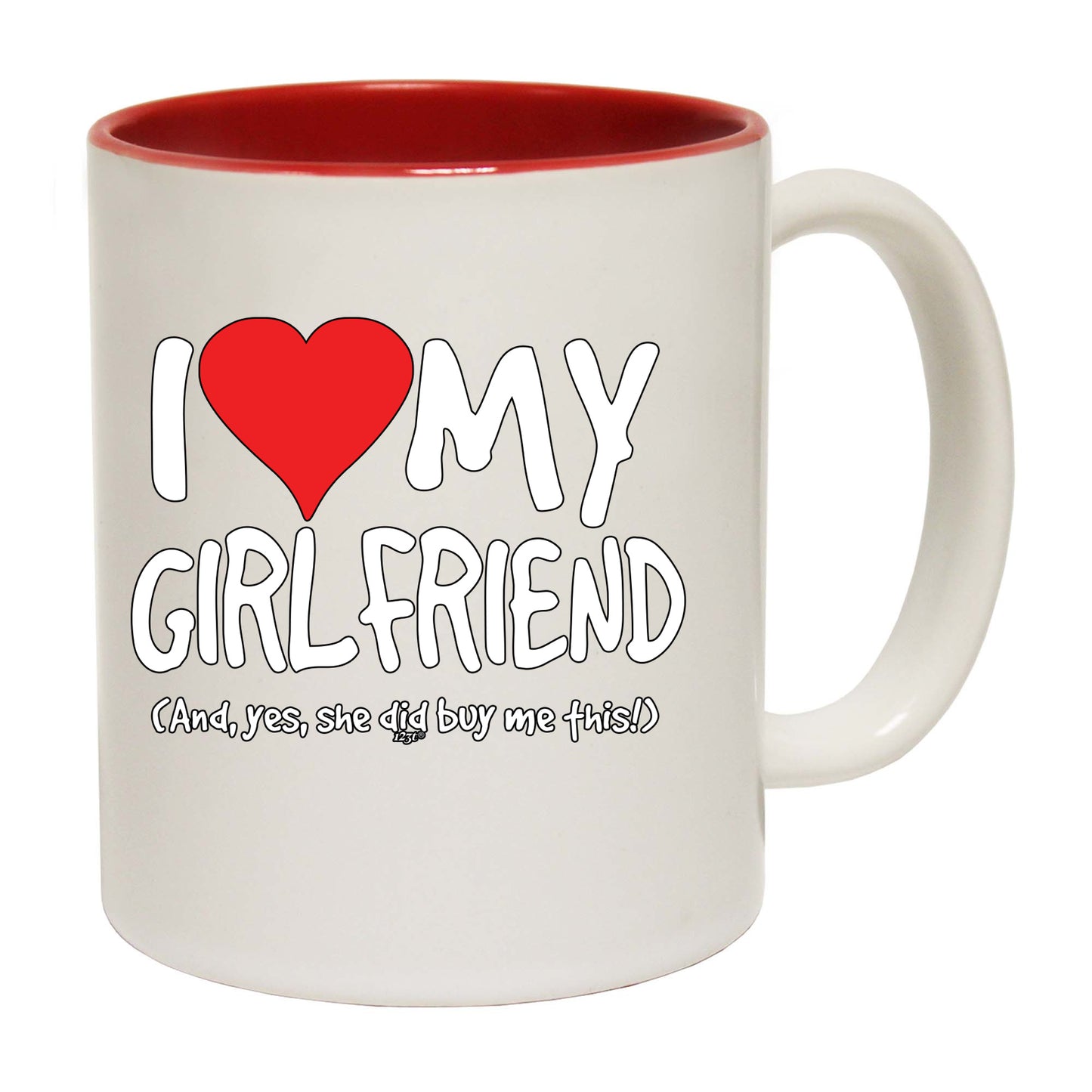 Love My Girlfriend And Yes - Funny Coffee Mug