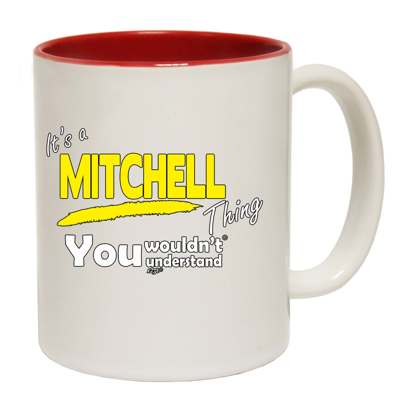 Mitchell V1 Surname Thing - Funny Coffee Mug