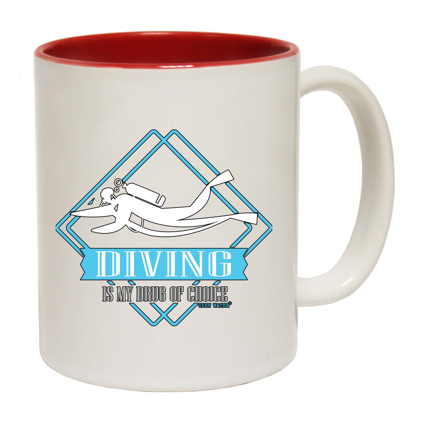 Ow Drug Of Choice Diving - Funny Coffee Mug