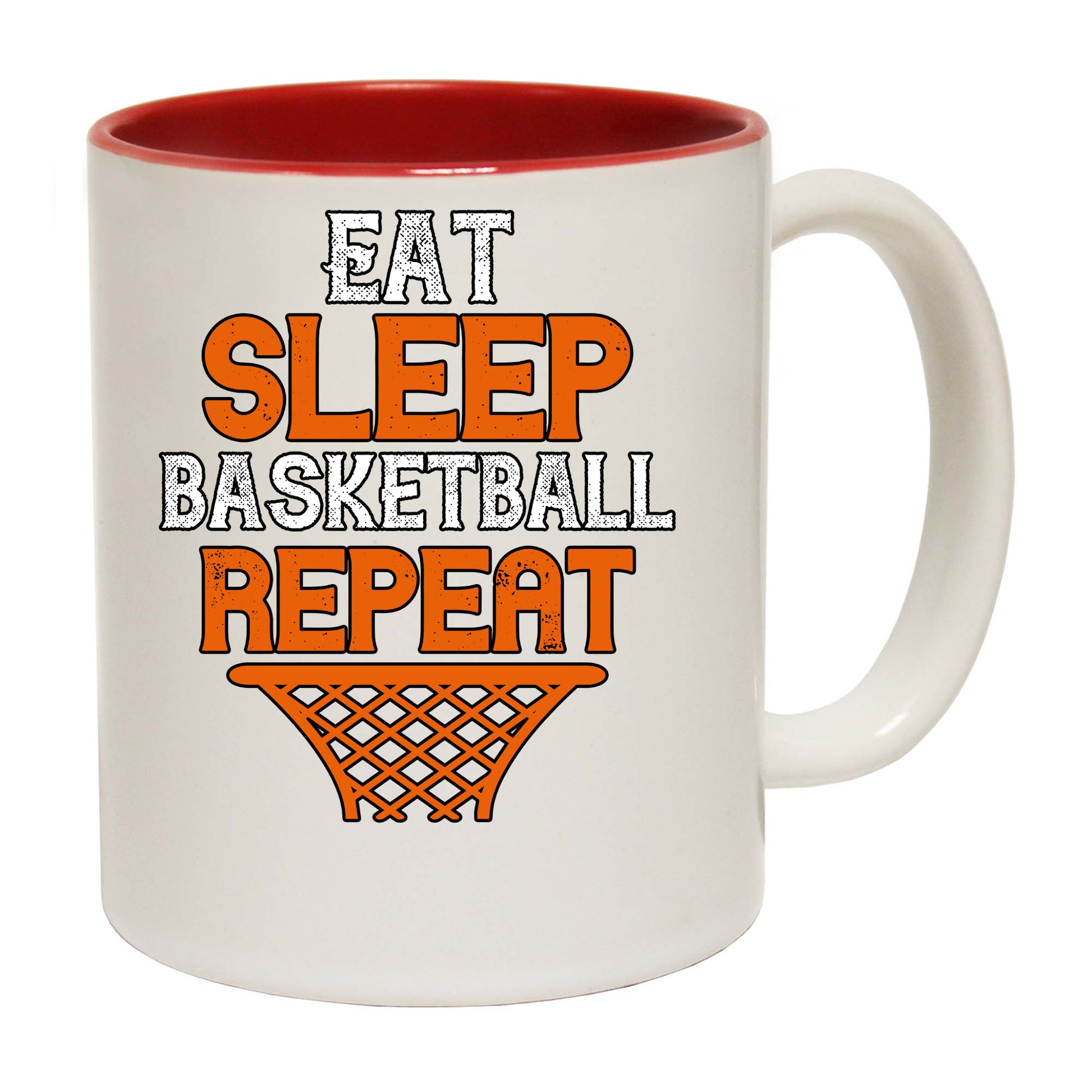 Eat Sleep Basketball Repeat - Funny Coffee Mug