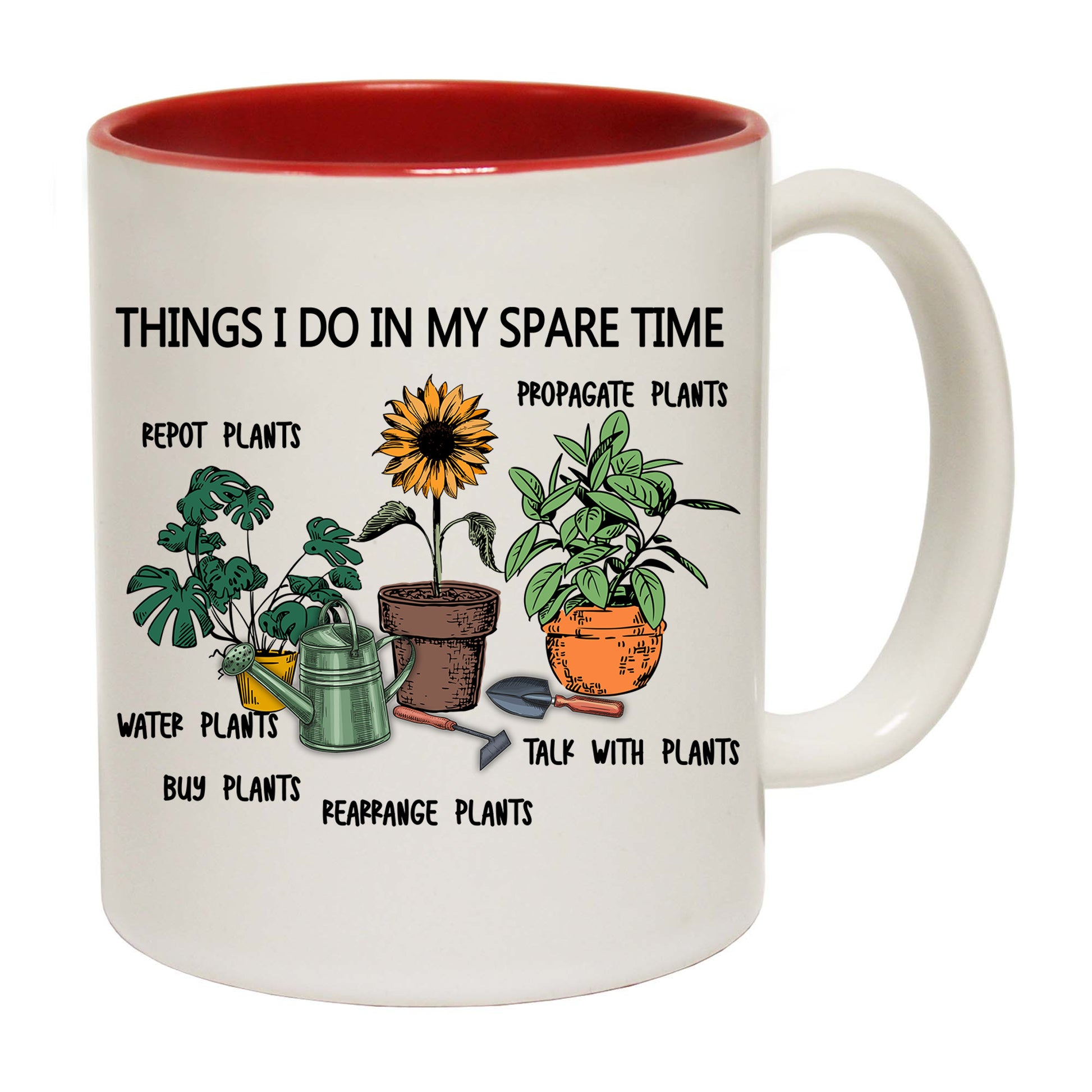 Things I Do In Spare Time Gardening - Funny Coffee Mug