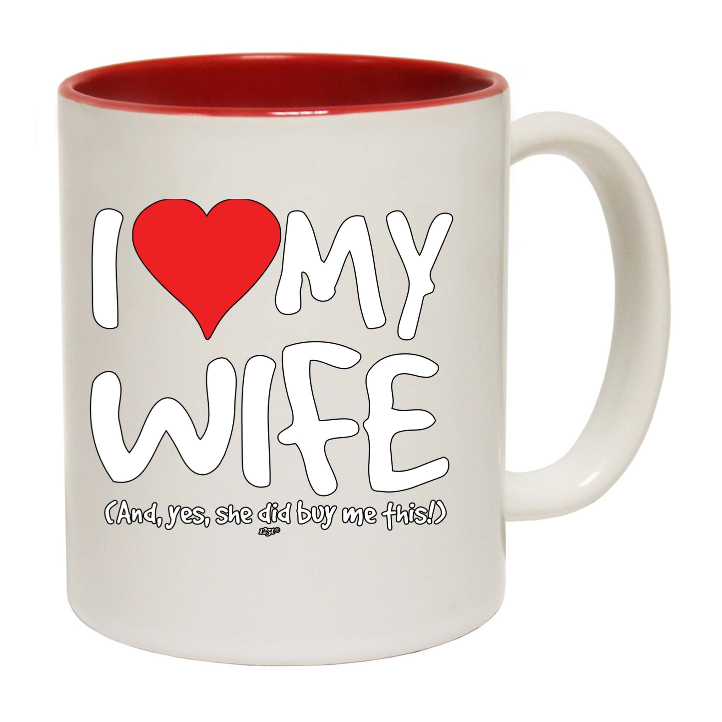 Love My Wife And Yes - Funny Coffee Mug