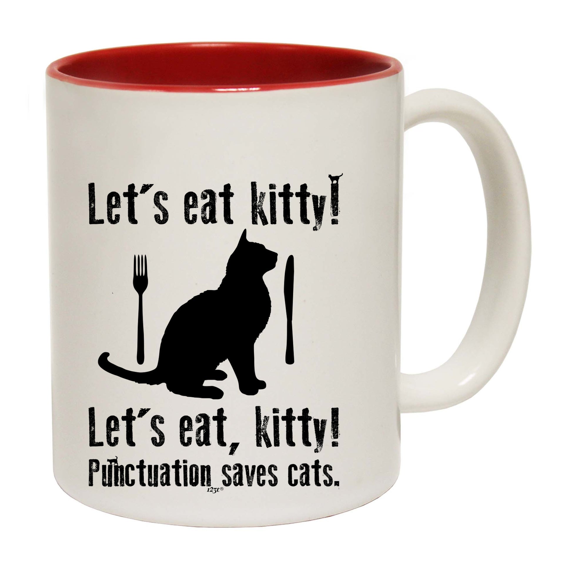 Lets Eat Kitty Punctuation Saves Cats - Funny Coffee Mug