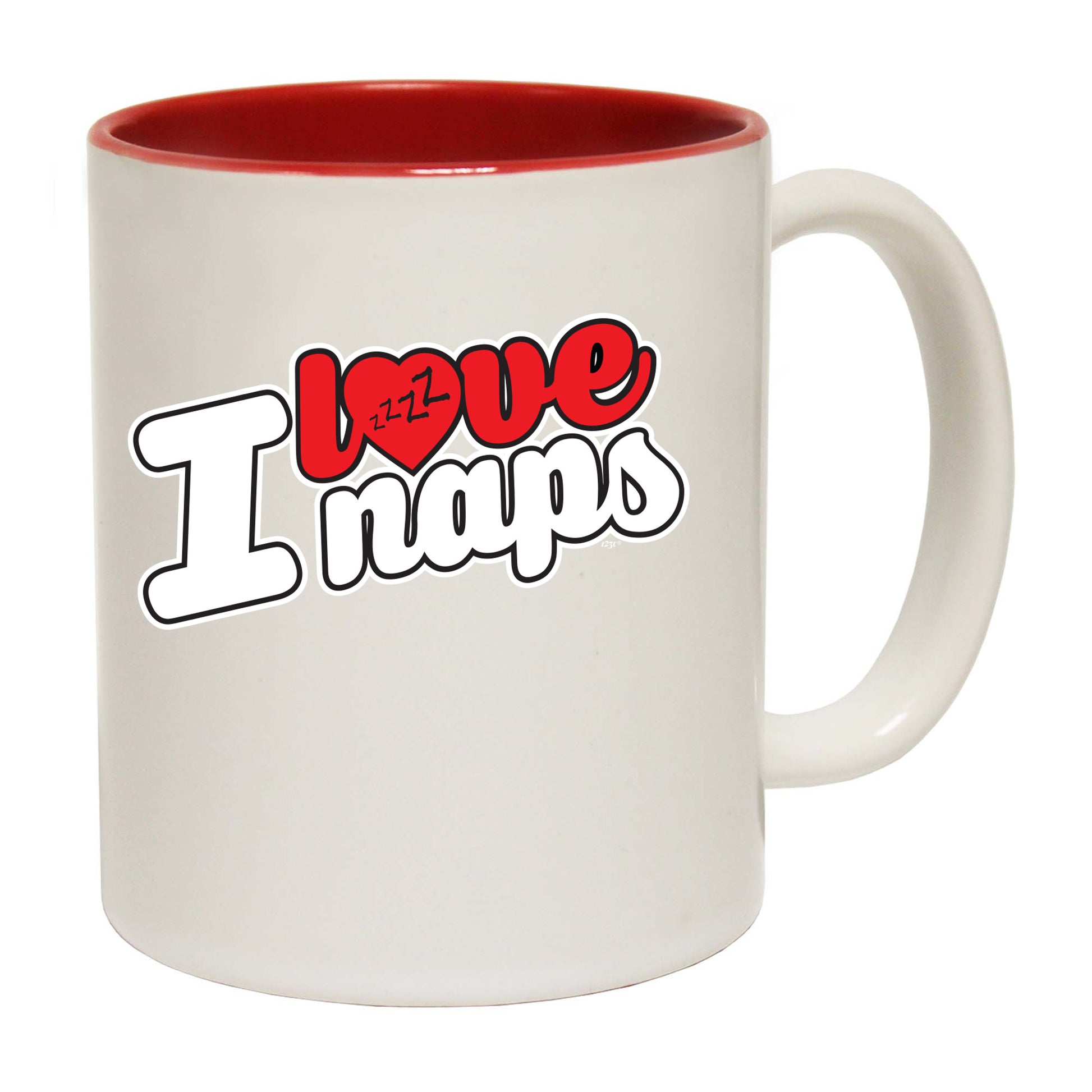 Love Naps Stencil - Funny Coffee Mug