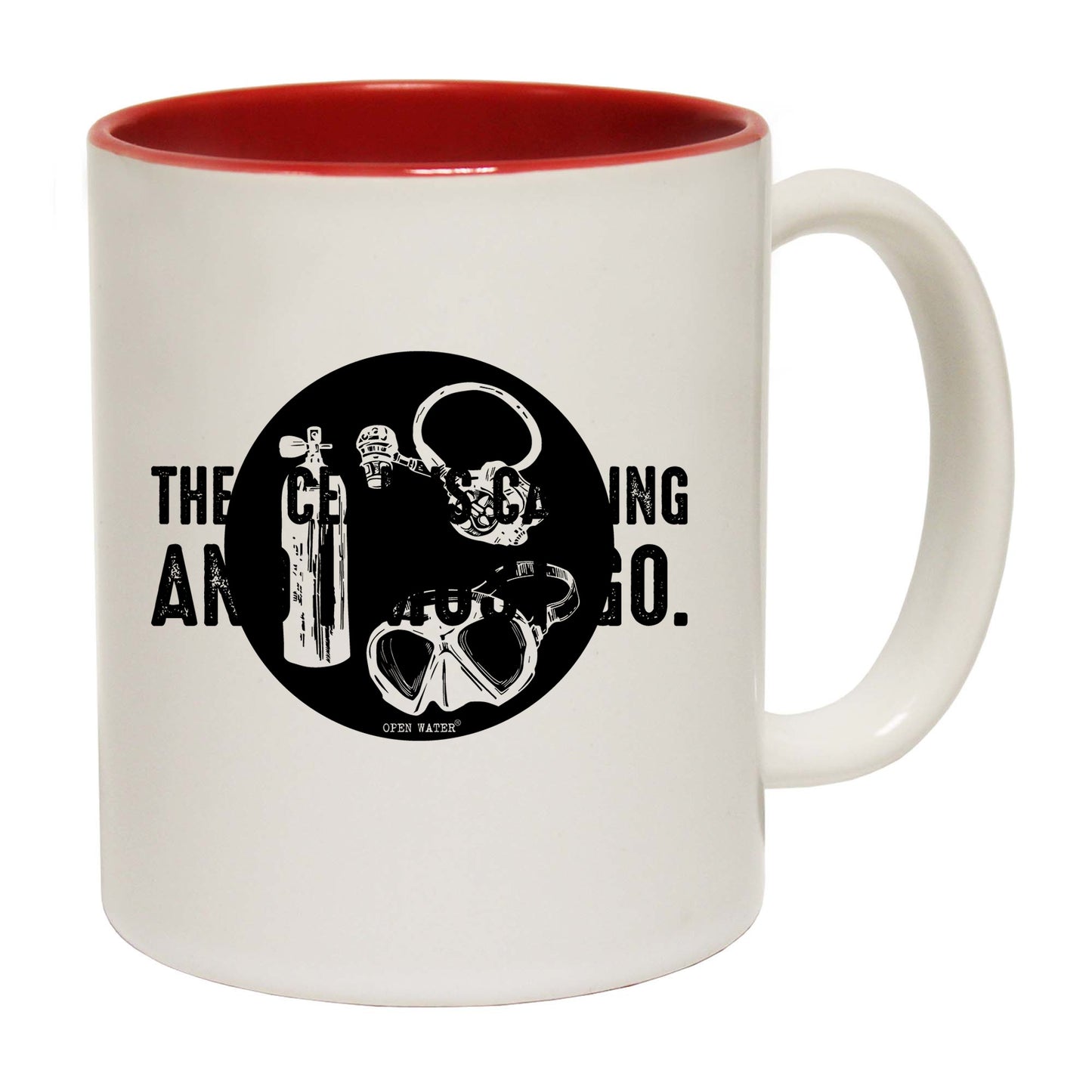 The Ocean Is Calling And I Must Go Scuba Diving Open Water - Funny Coffee Mug