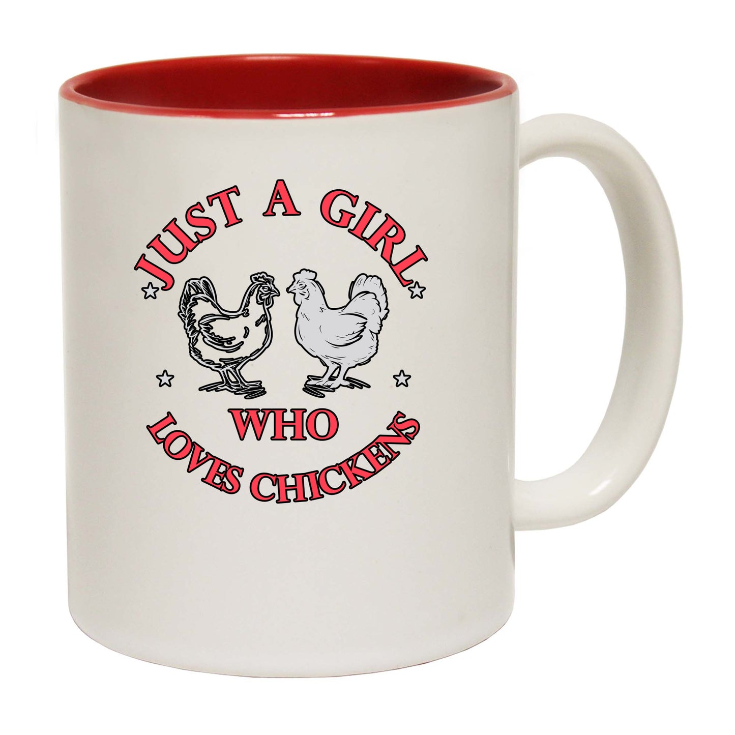 Just A Girl Who Loves Chickens - Funny Coffee Mug